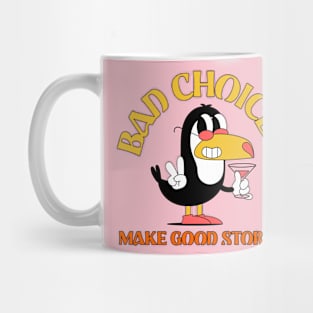 Bad Choices Make Good Stories Toucan Tropical Beach Party Mug